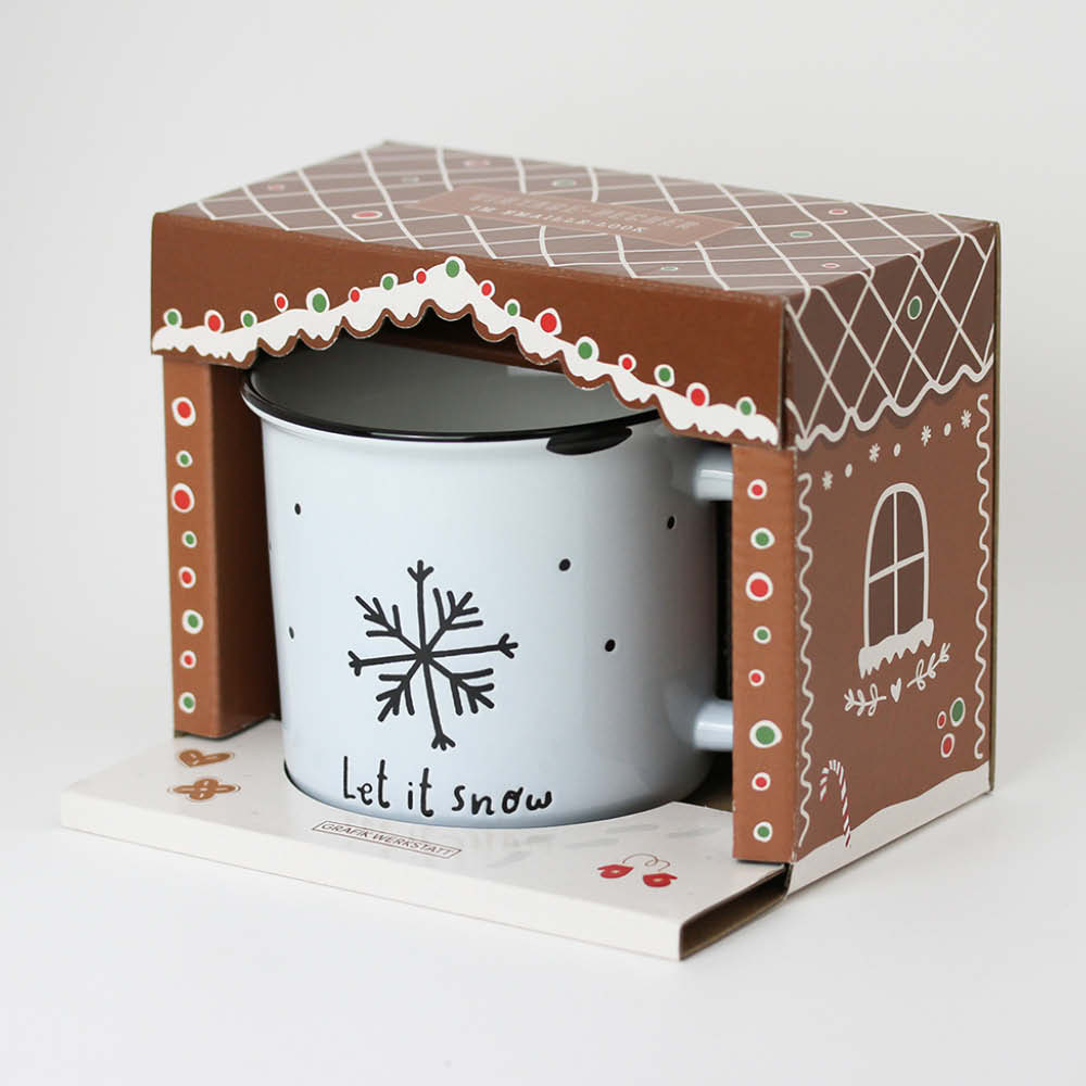 Grafikwerstatt Becher Vintage "Let it snow" 643783