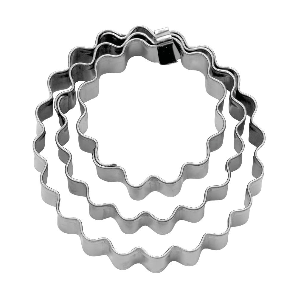 Städter Terrassen-Ausstecher Ring 3-teilig gewellt 545830