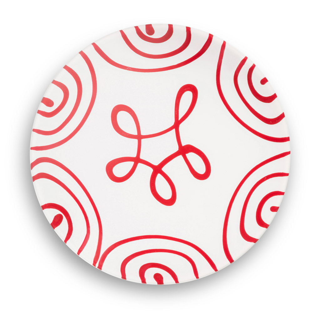 Gmundner Unterteller "Rotgeflammt" 353163