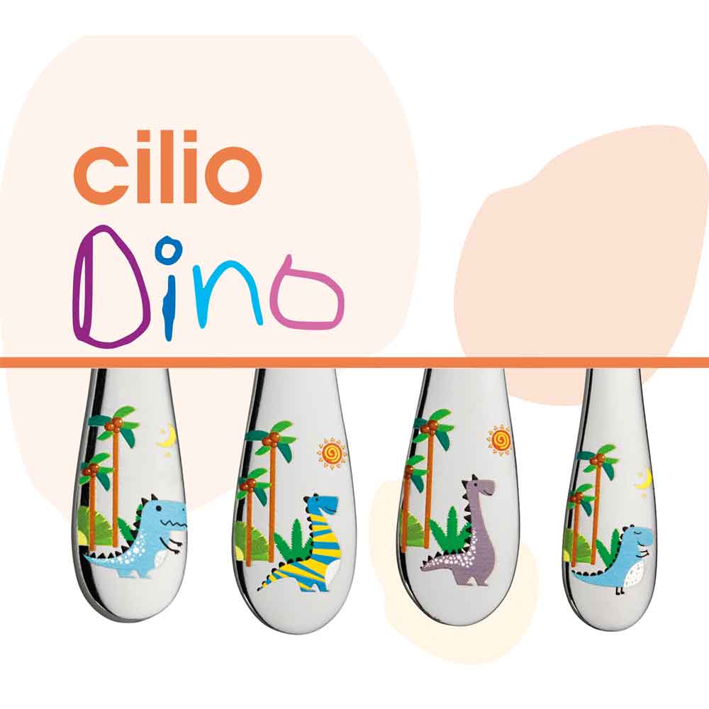 Cilio Kinderbesteck "DINO" 4tlg.
