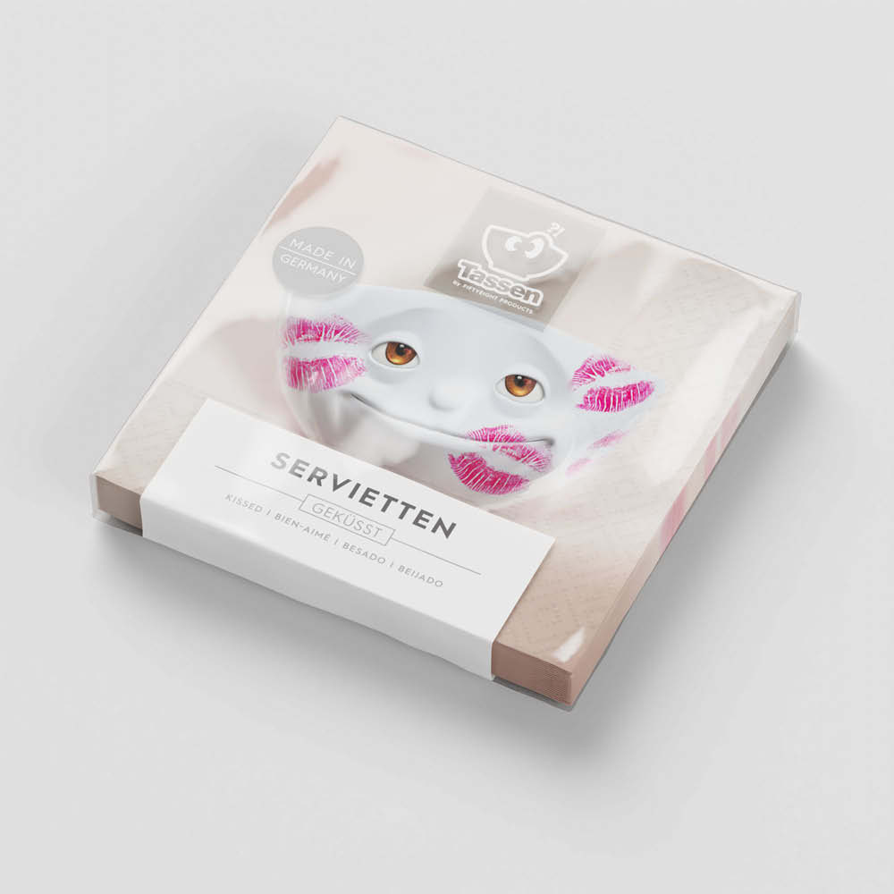 58products Lunchservietten "Geküsst" 635410
