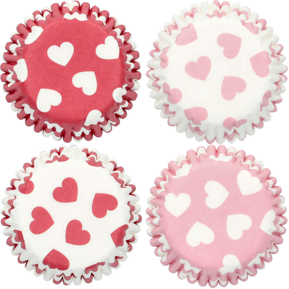RBV Birkmann 100er Papierbackförmchen "Herzen" 615106