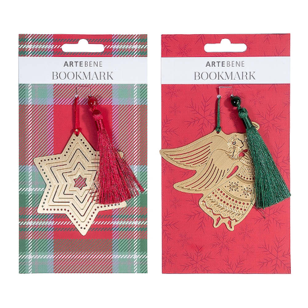 Artebene Lesezeichen Metall, Stern - Engel sortiert 644180
