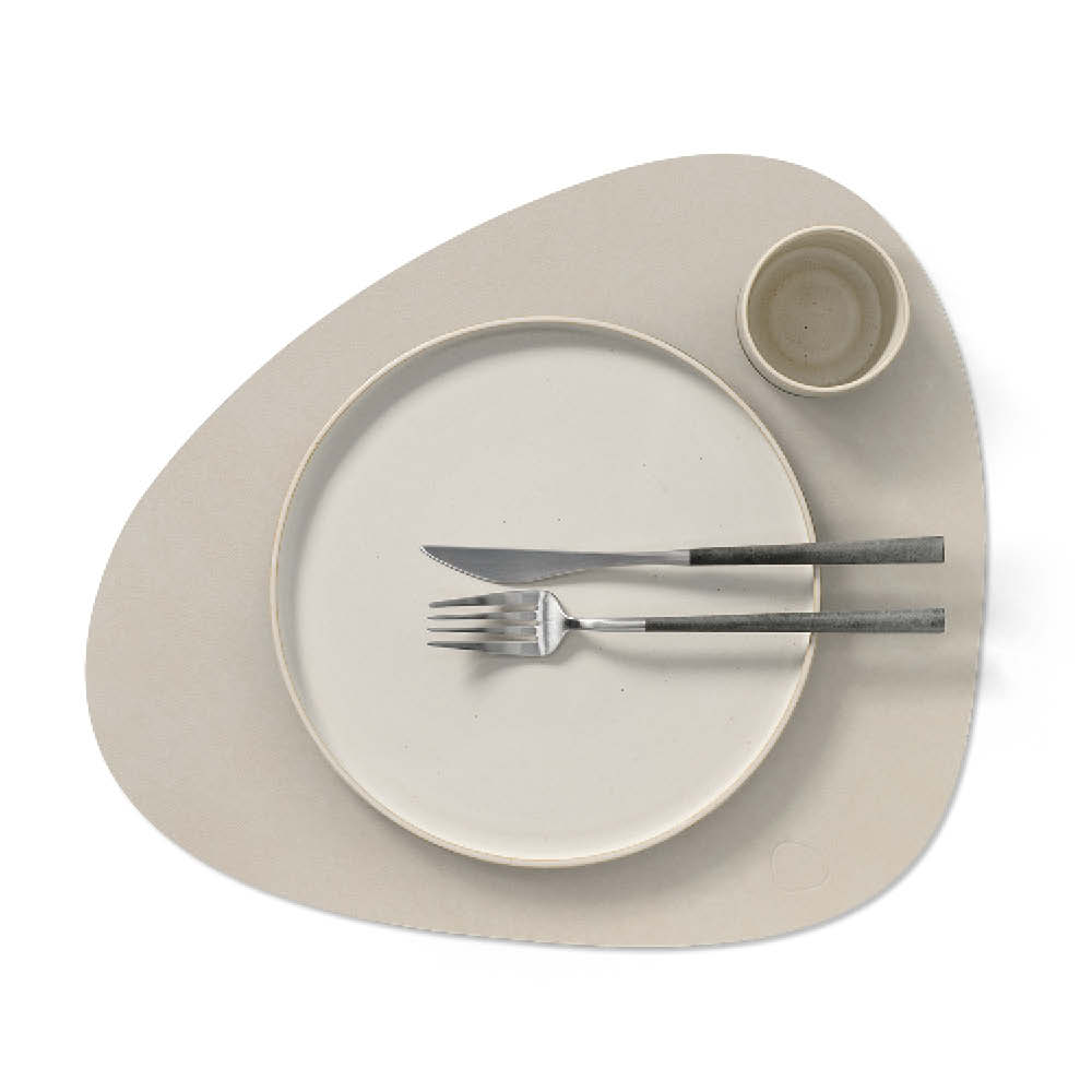 Lind DNA Tischset "Curve Nupo" Oyster White 626678