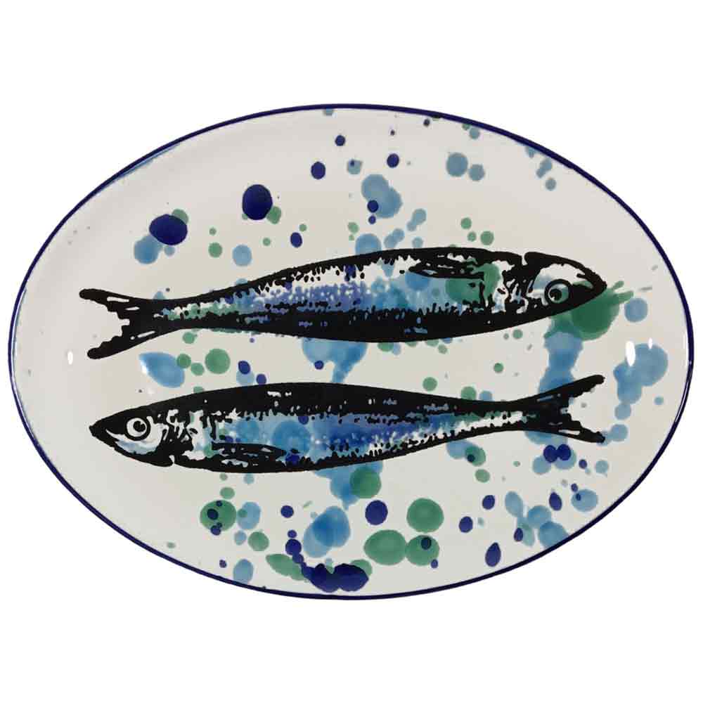 Vista Portuguese Platte oval "Wet Painting" 566250