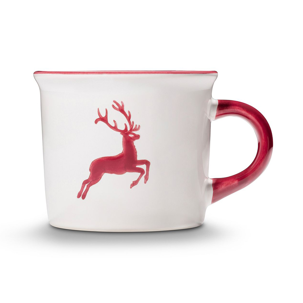 Gmundner Kaffeehaferl "Bordeauxroter Hirsch" 401114