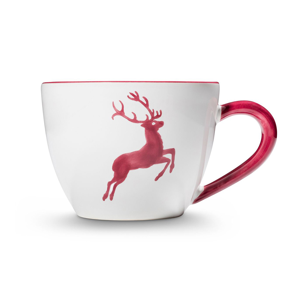 Gmundner Teetasse Maxima "Bordeauxroter Hirsch" 368885