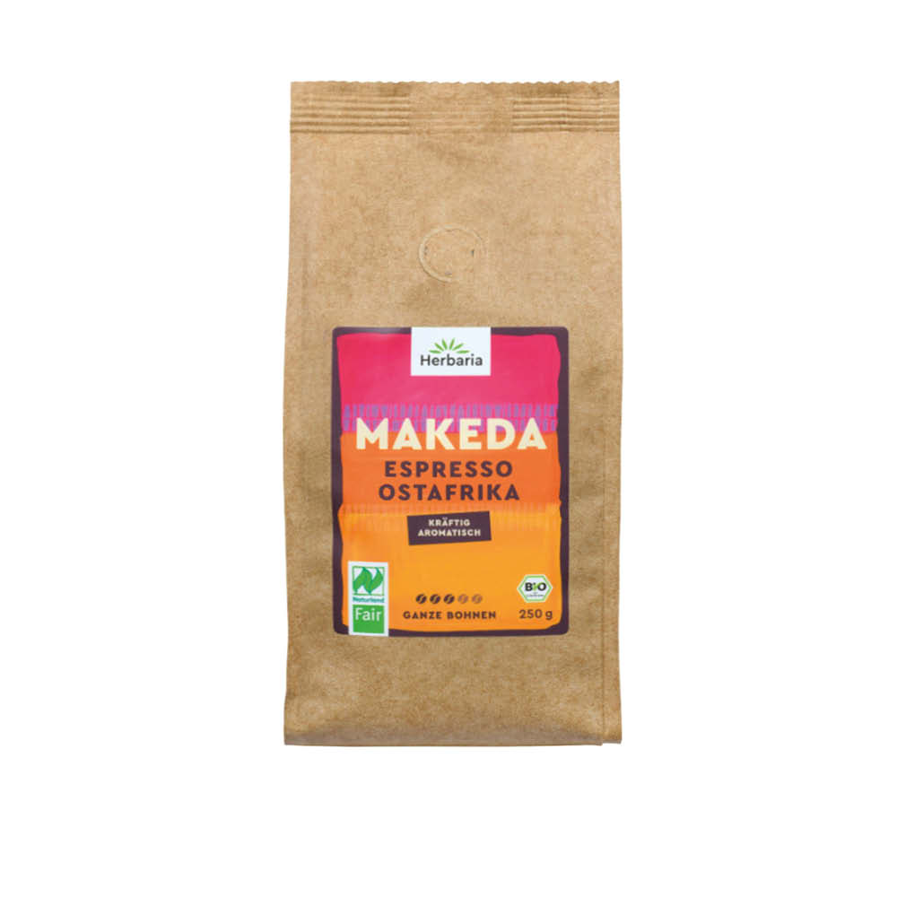 Herbaria Espresso ganze Bohne 250g BIO "Makeda" 642333