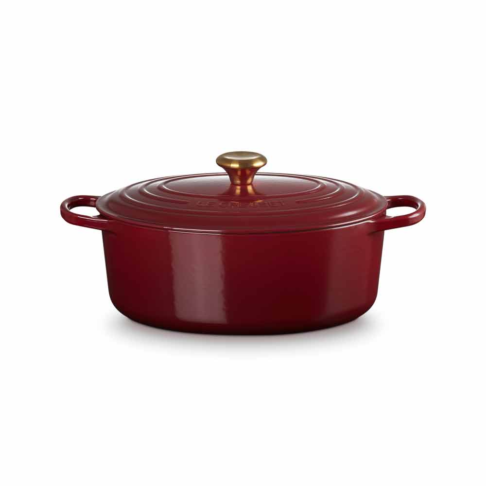Le Creuset Guss-Bräter oval "Garnet Signature" 645604