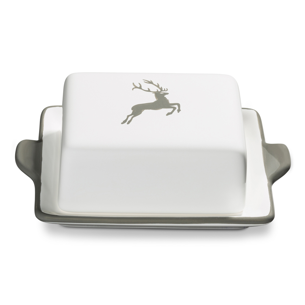 Gmundner Butterdose "Grauer Hirsch" 392600