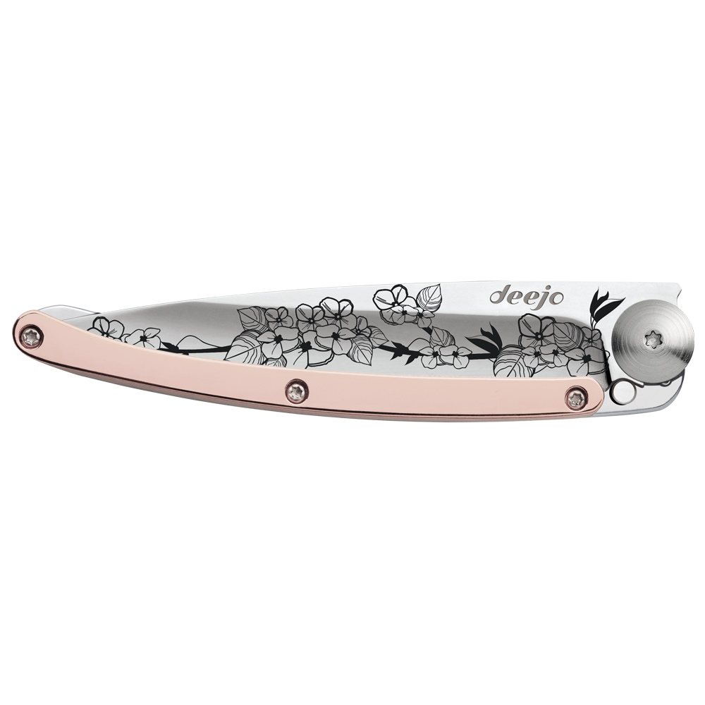 Deejo Taschenmesser Roségold "Kirschblüte" 27g 606911