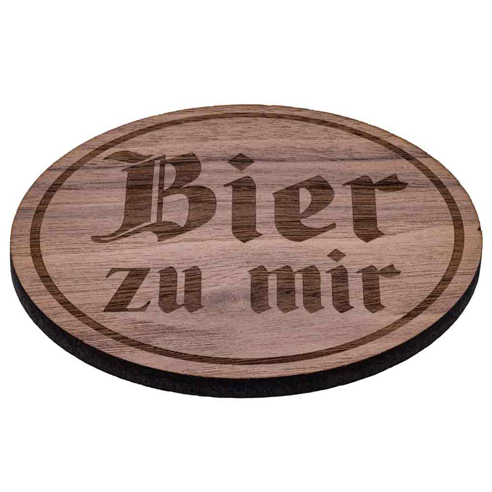 Gaudiknopf Untersetzer "Bier zu mir" 633804