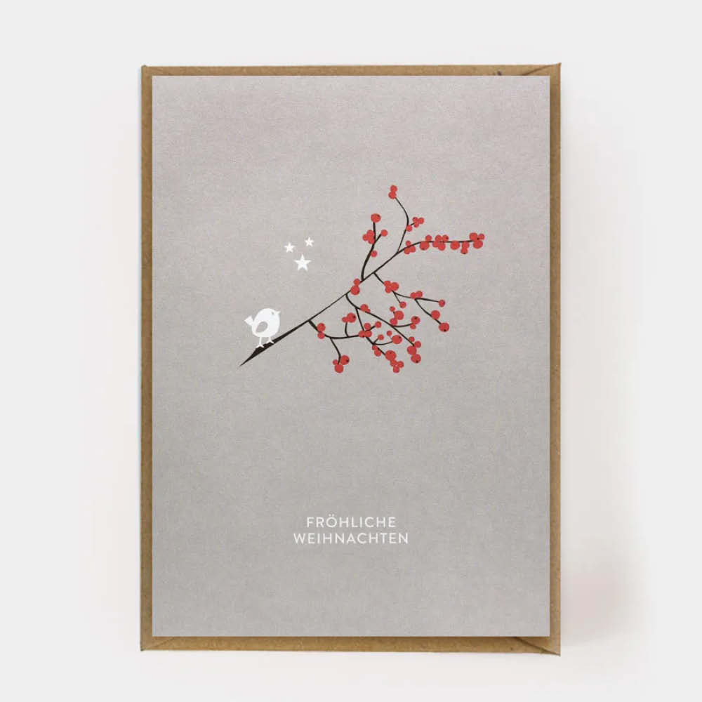 Kartenmarie Klappkarte Mistelzweig Frohe Weihnachten 639255