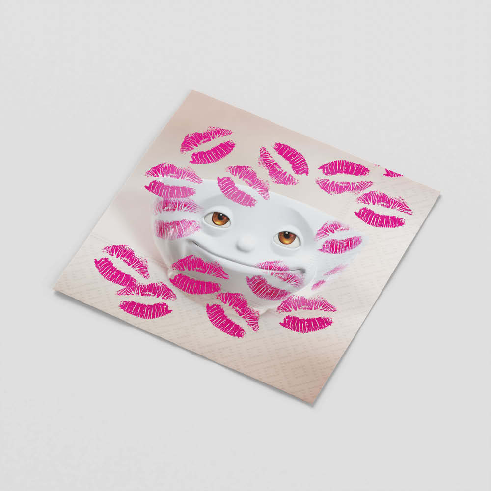 58products Lunchservietten "Geküsst" 635410