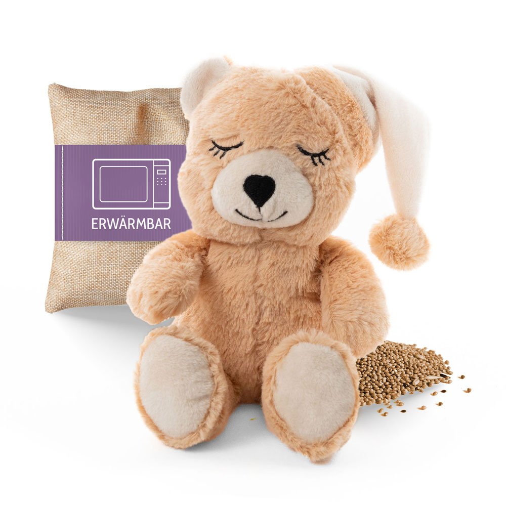 Habibi Wärmetier "Premium midi" - Schlafbär sitzend 651227