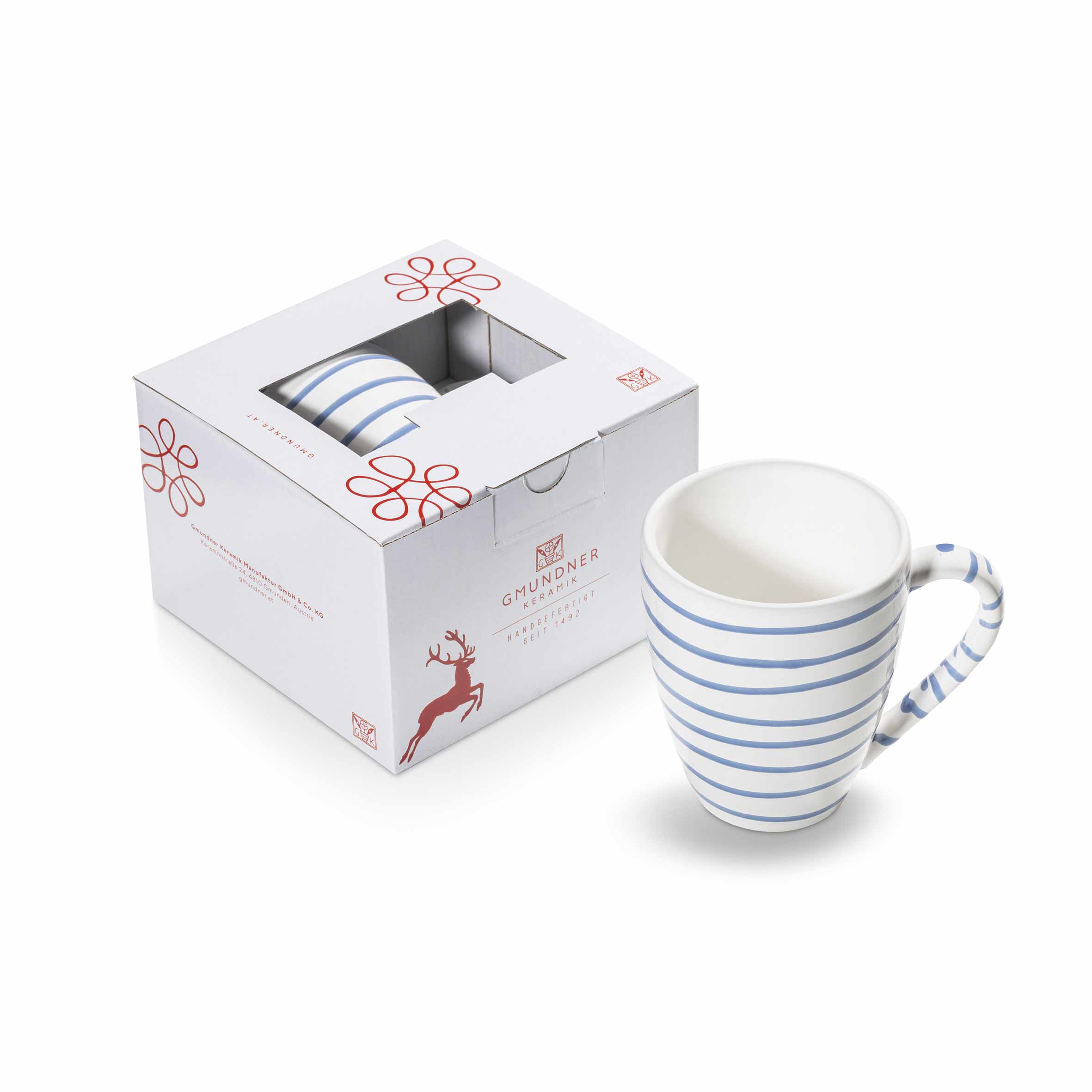 Gmundner Frühstücksbecher "Blaugeflammt" 344146