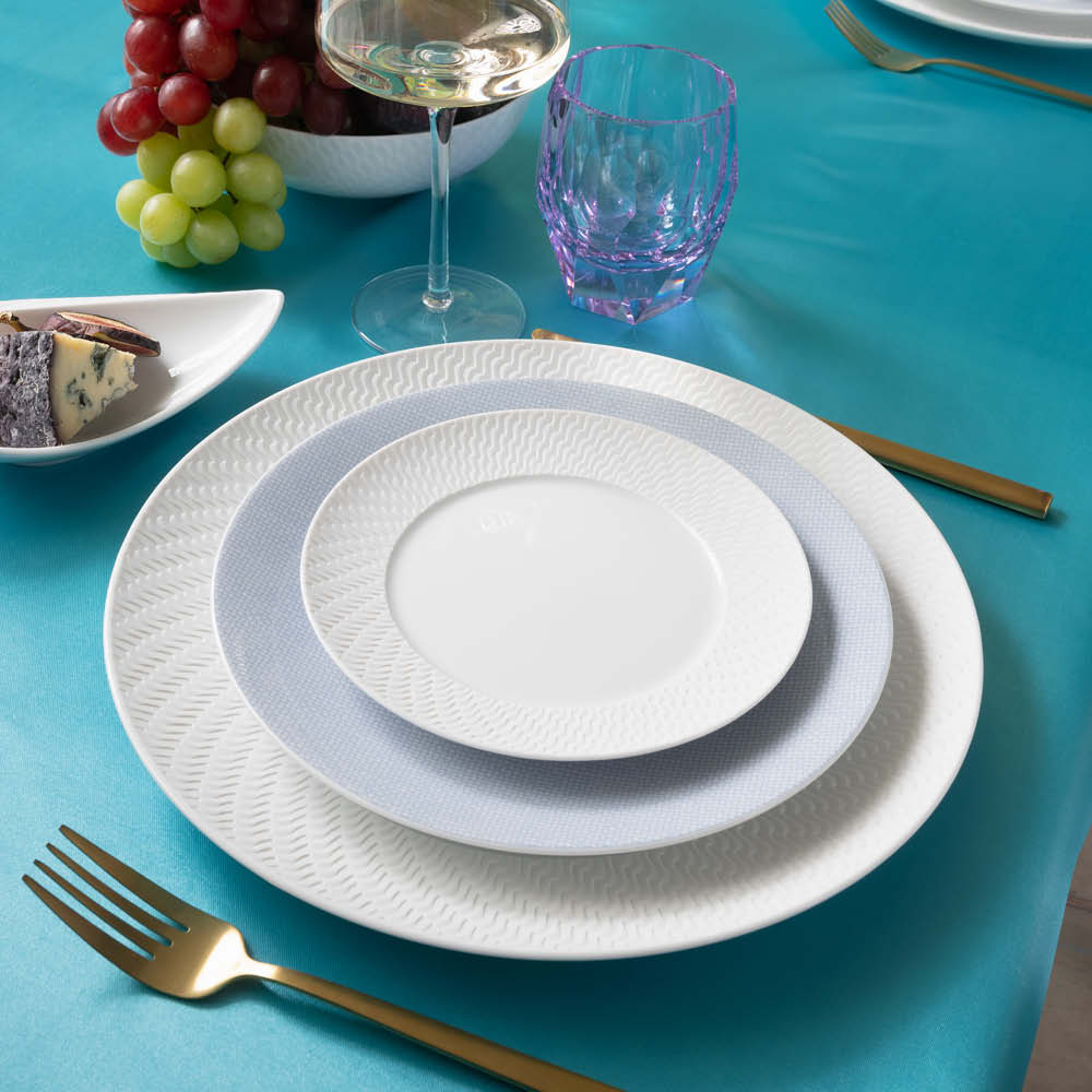 Meissen Vorspeise-/Dessertteller "N°41 Wellenspiel Relief Biskuit" 606389