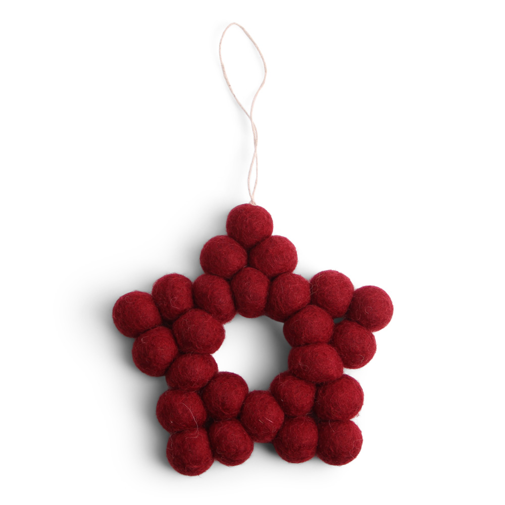 En Gry & Sif Filzstern aus Kugeln 616755