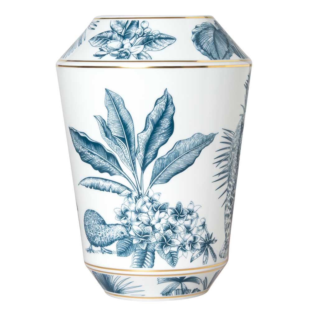 Sieger by Fürstenberg Vase "Luna Paraiso Blue" 654032