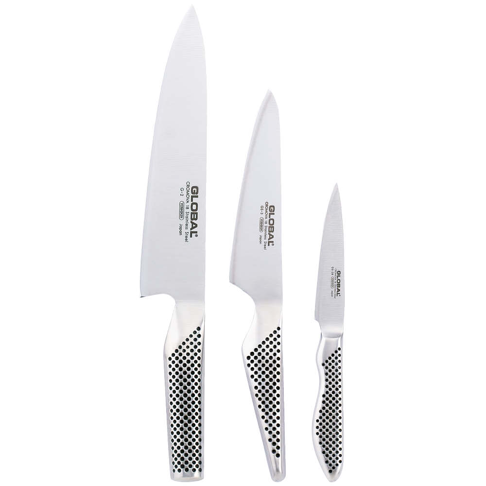 Global Messerset G-2 + GS-3 + GS-38 von Yoshikin 646121