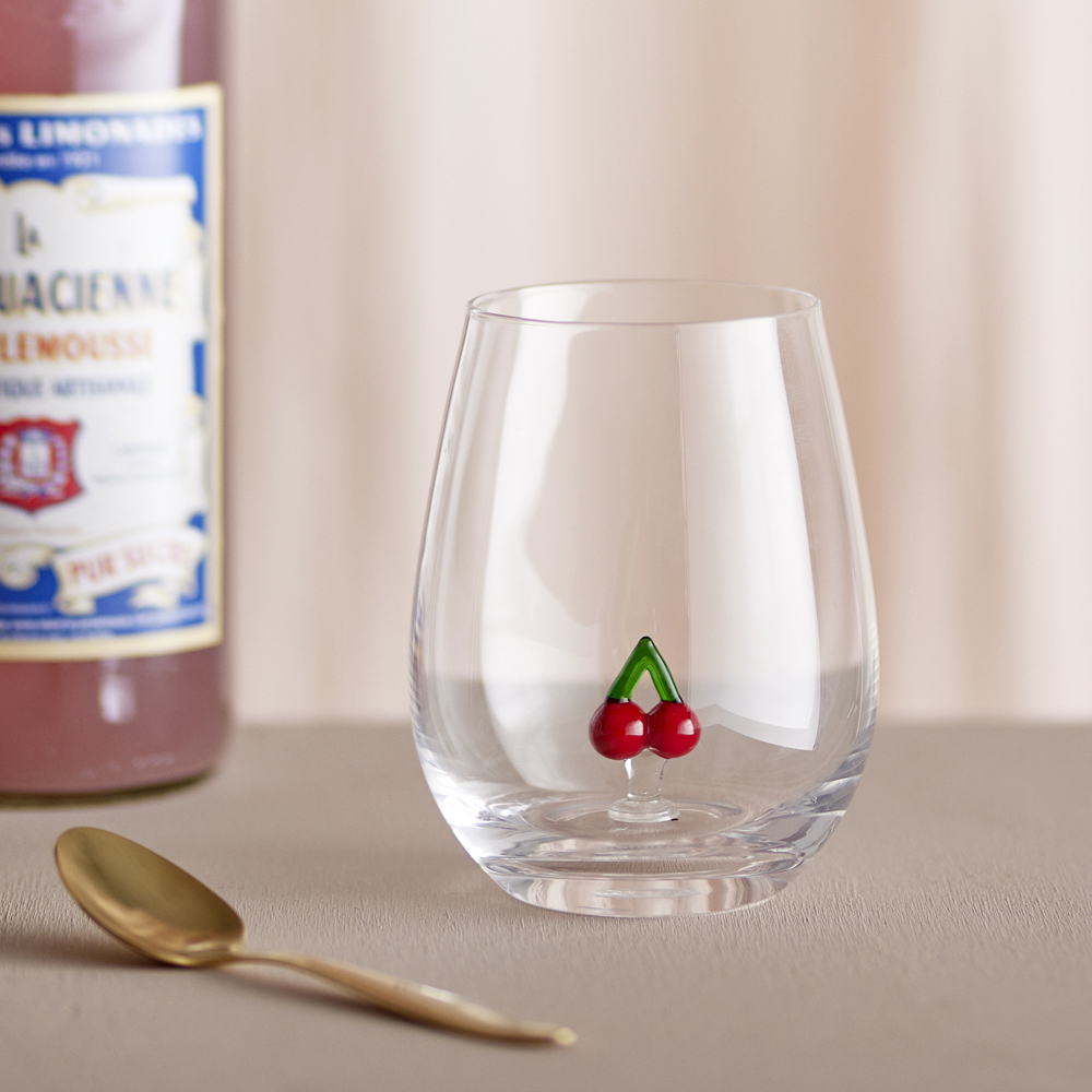 Bloomingville Trinkglas "Misa Kirschen" 9x12cm 650569