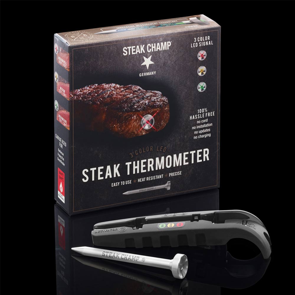 Steak Champ Steak-Thermometer "3-Color LED" 607540