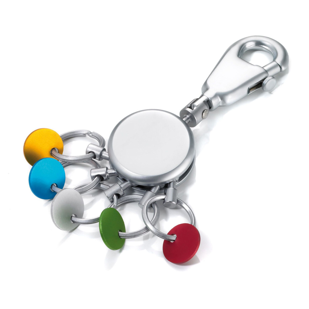 Troika Schlüsselanhänger, rund, mehrfarbig 586993