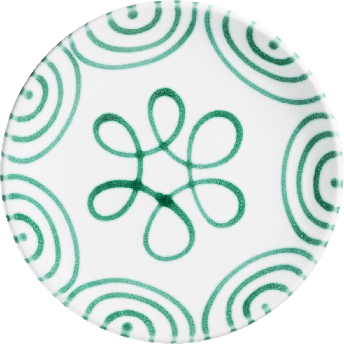 Gmundner Dessertteller "Grüngeflammt" 115715