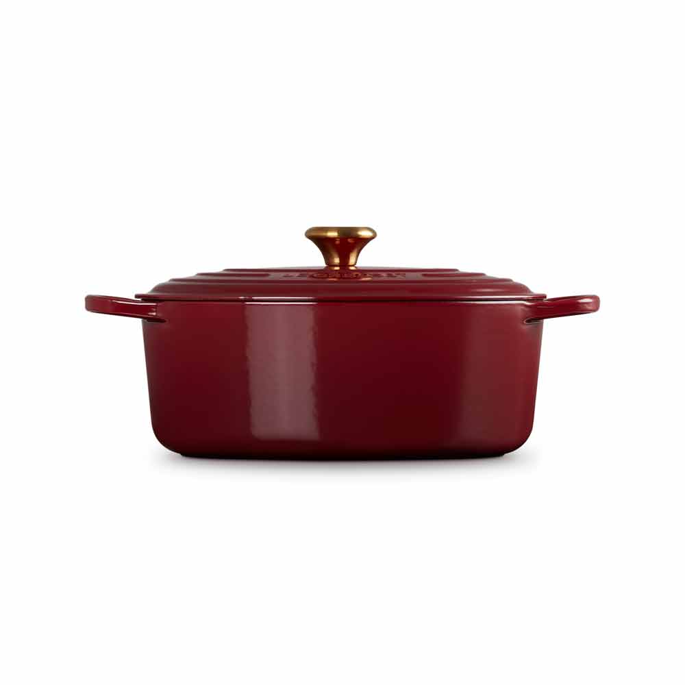 Le Creuset Guss-Bräter oval "Garnet Signature" 645604