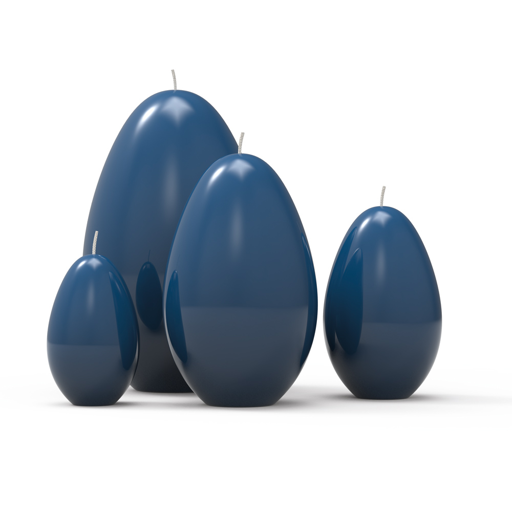 Ei-Objektkerze "Marine gelackt" 610000