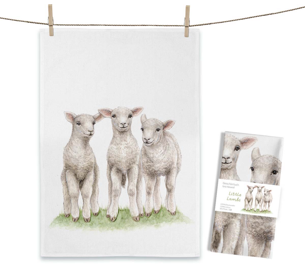 Maluu Geschirrtuch "Little Lambs" 650530