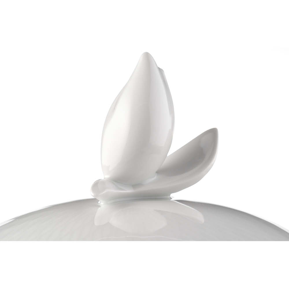 MEISSEN Deckelschüssel "Wellenspiel Relief" weiß 621050