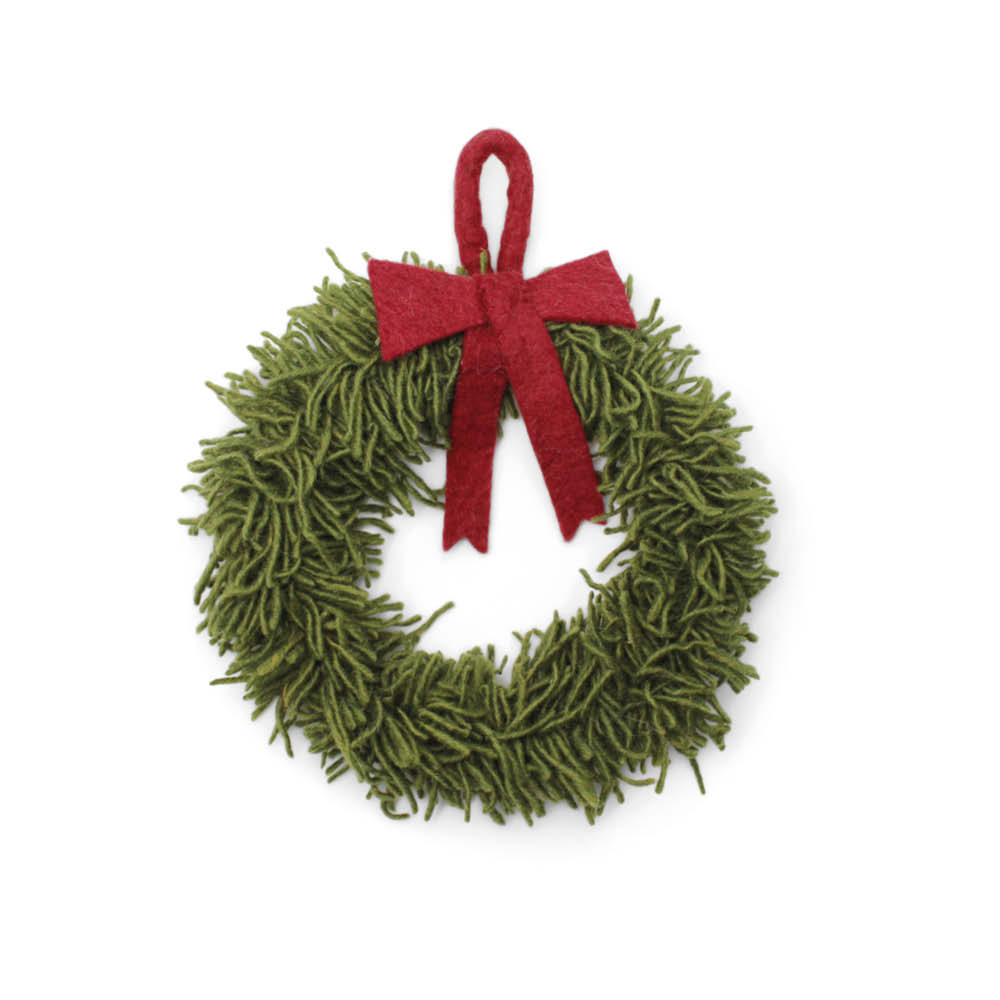 En Gry & Sif Kranz mit Roter Schleife 641661