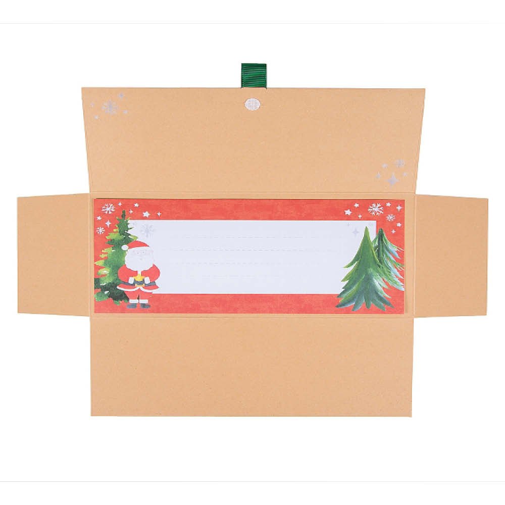 Artebene Geschenkumschlag 23x11cm, Santa, Kraftpapier 644156