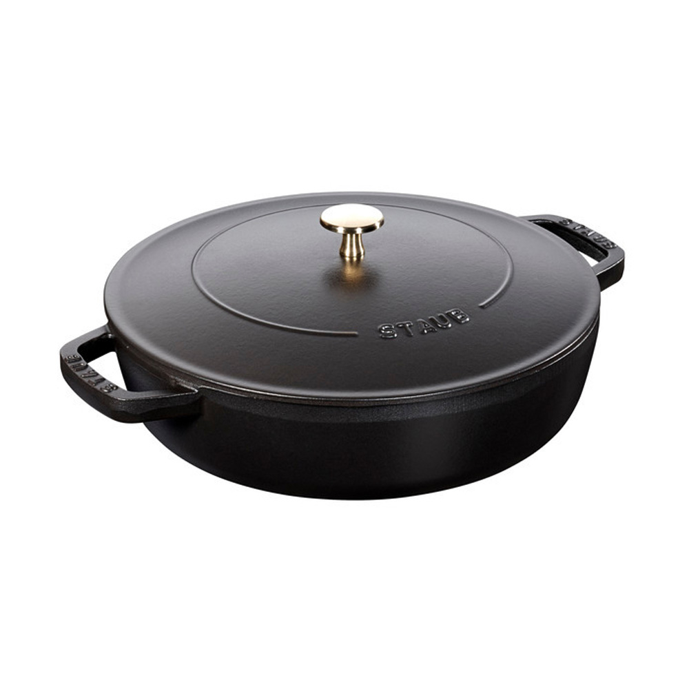 Staub Gussbräter mit Chistera Deckel 24 cm 493115
