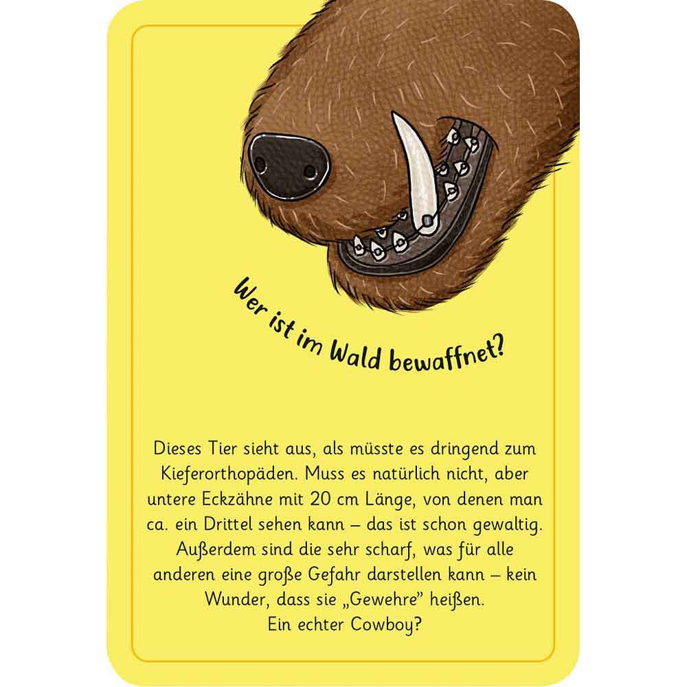 Moses Kartenset 50 Tierrätsel - Wald "Expedition Natur"