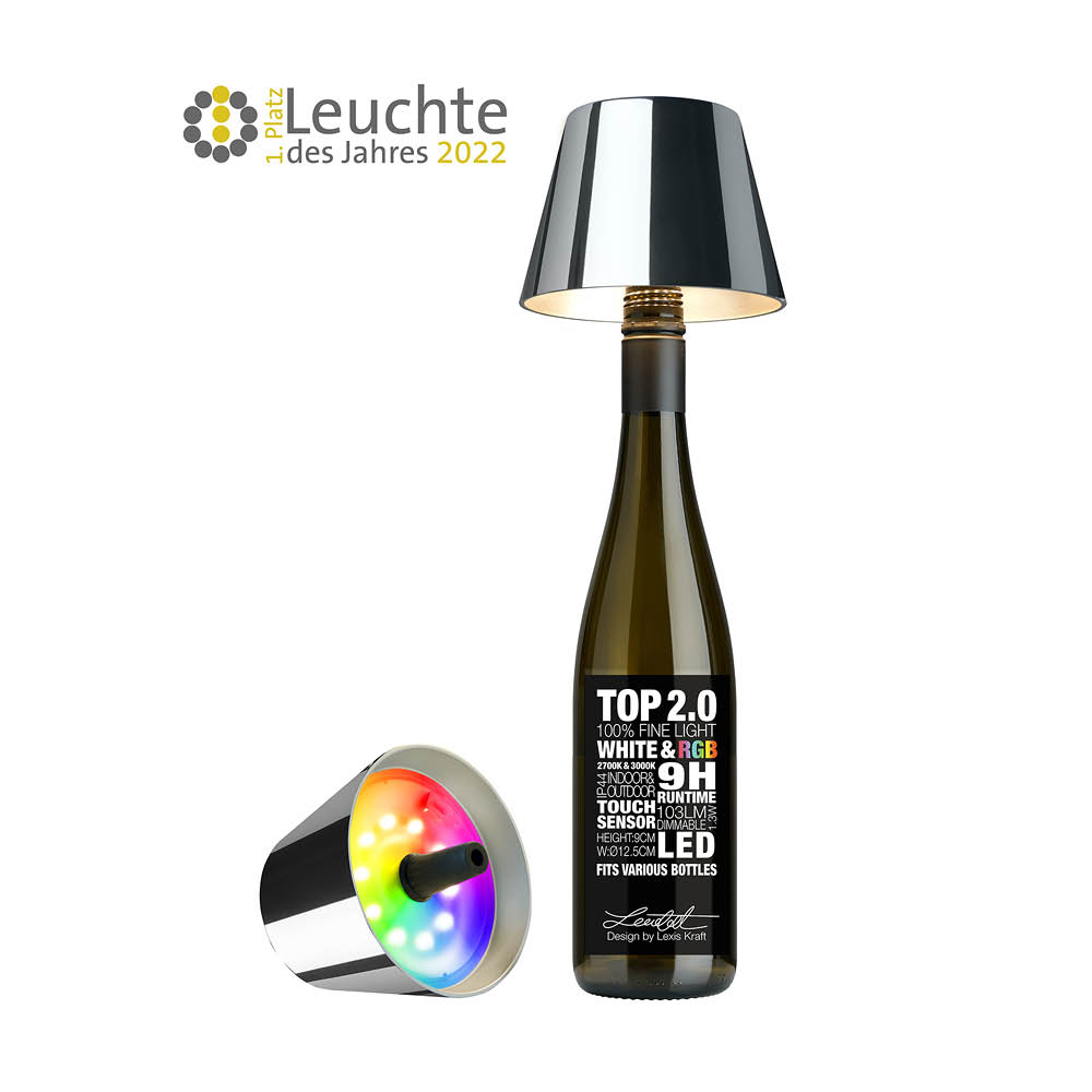 Sompex Akku-Flaschenleuchte "Top 2.0" 632994