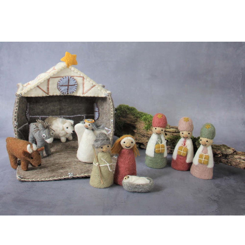 En Gry & Sif Filzfigur "Ochs & Esel & Schaf" 593681