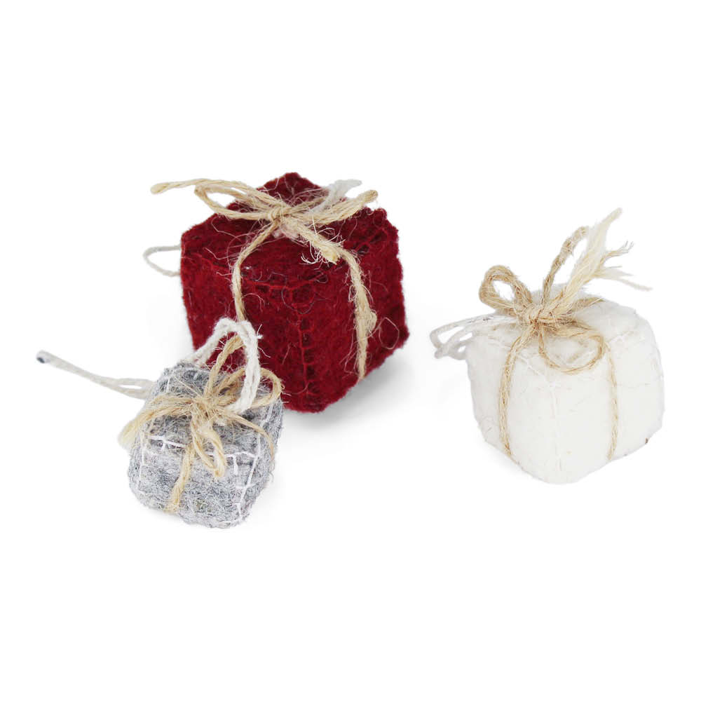En Gry & Sif 3er Set Geschenke 2-3cm, Filz 629182