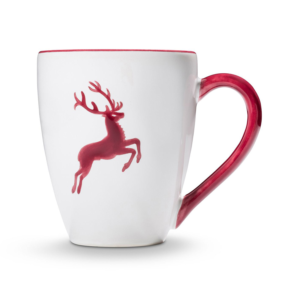 Gmundner Frühstücksbecher Max "Bordeauxroter Hirsch" 391819