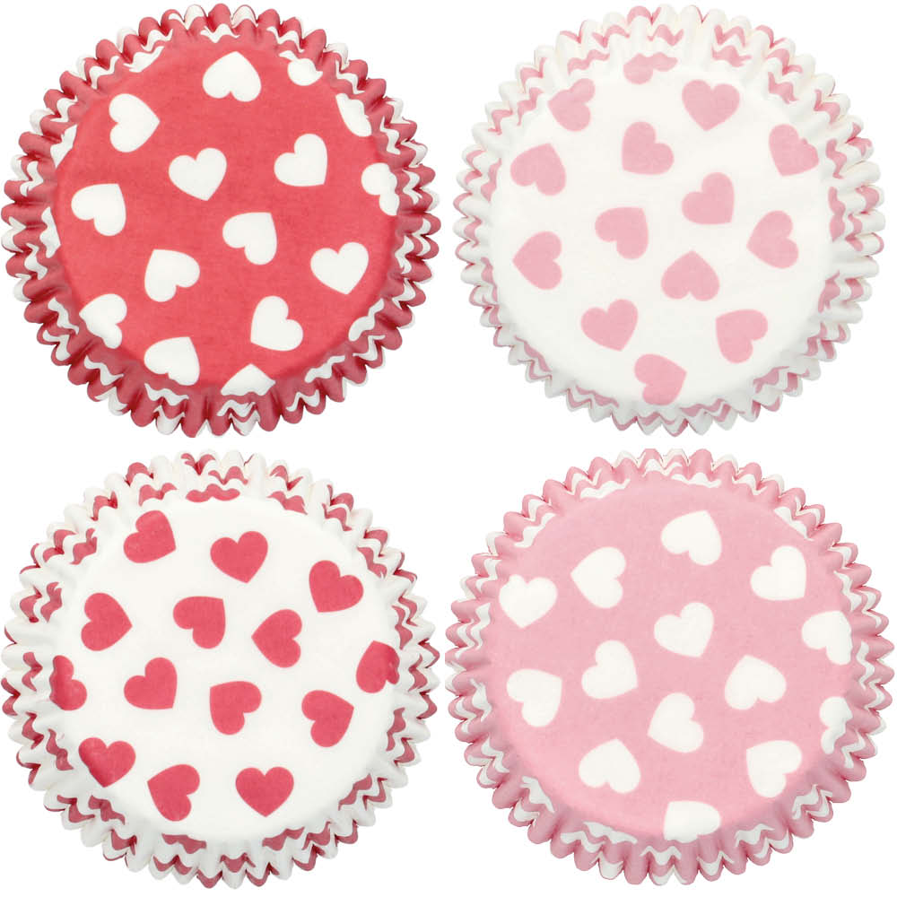 RBV Birkmann 100er Papierbackförmchen "Herzen" 615107
