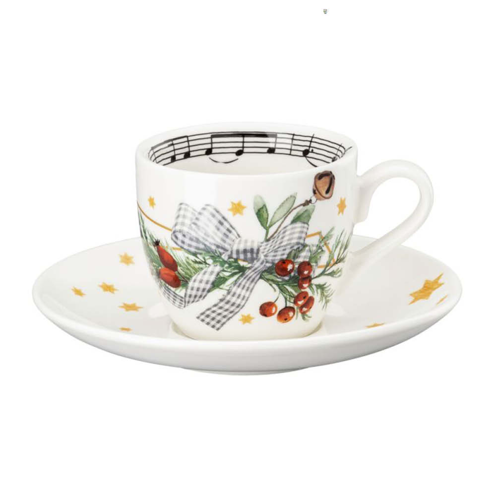 Hutschenreuther 2tlg. Espressotasse "Süßer die Glocken nie klingen" 641786