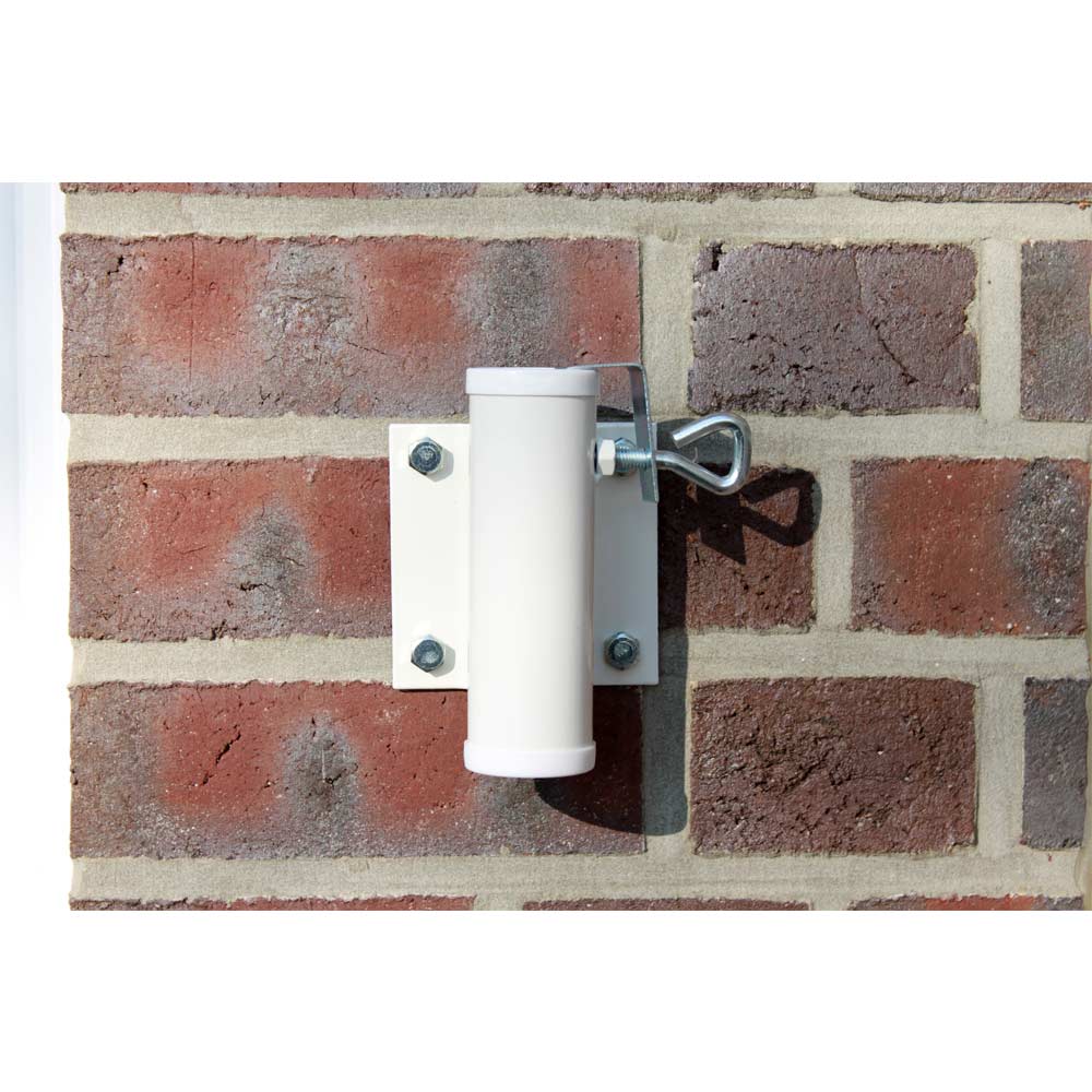 Videx Sonnenschirmhalter Wand Typ D Weiß Durchm. 2,5 cm 65846