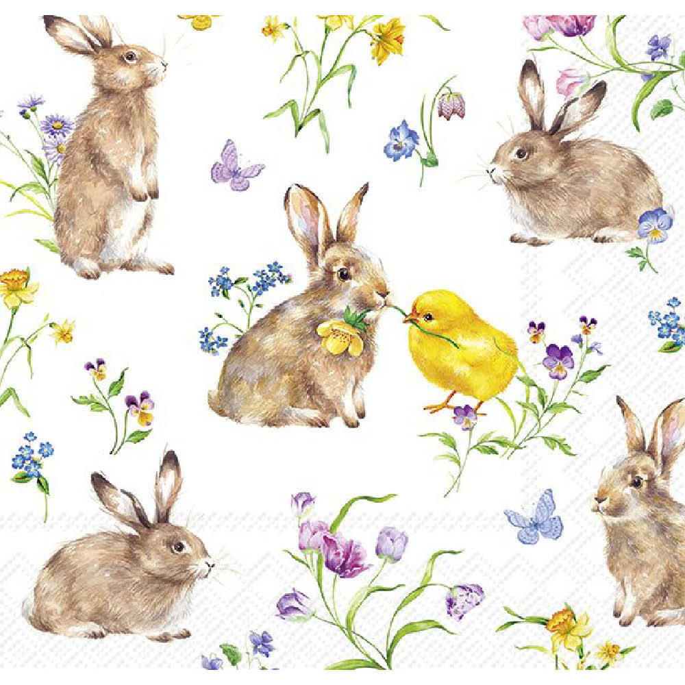 IHR Servietten "Easter Friends" weiß 648518