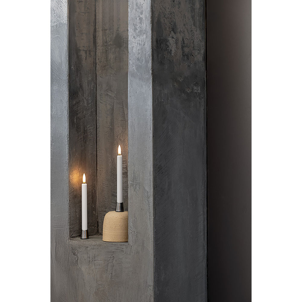 Uyuni 2er Set Kerzenhalter "Taper" - verchromt 646902