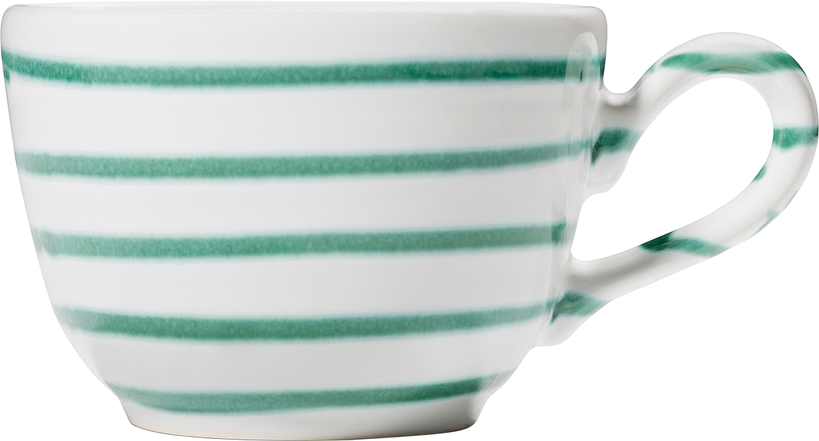 Gmundner Kaffeetasse "Grüngeflammt" 115850