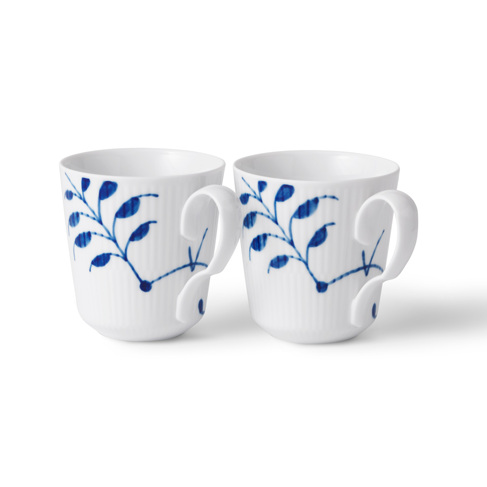 Royal Copenhagen Henkelbecher "Mega blau" 2er Set 610597