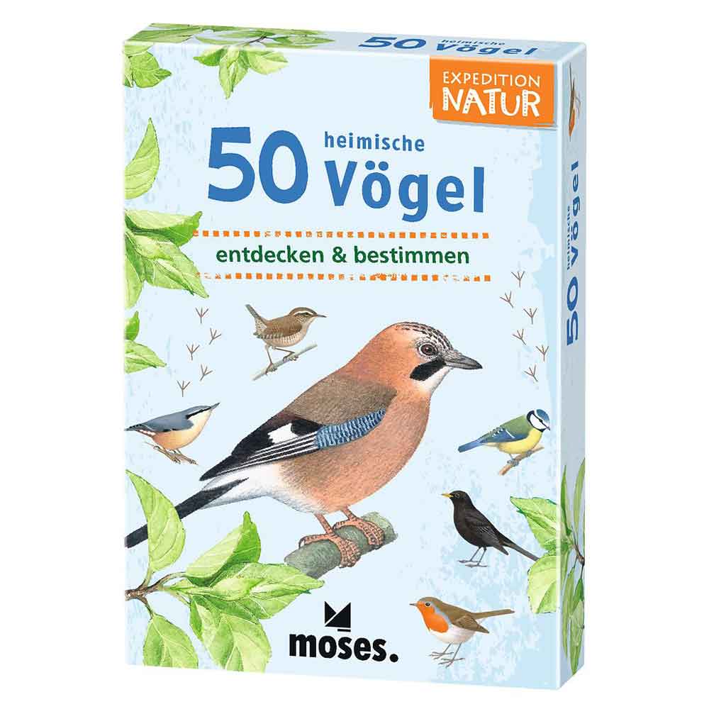 Moses Kartenset - 50 heimische Vögel "Expedition Natur"