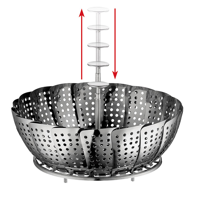 Küchenprofi Dämpfeinsatz, klappbar 224116