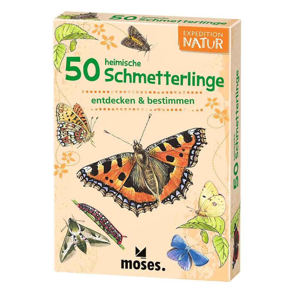 Moses Kartenset 50 heimische Schmetterlinge "Expedition Natur"